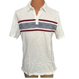 Banana Republic Vintage Slub Polo shirt Sz M White